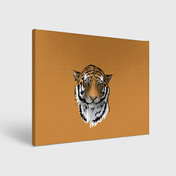 Холст прямоугольный Тигр, цвет: 3D-принт