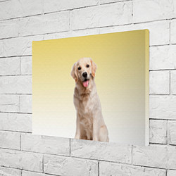 Холст прямоугольный Лабрадор ретривер пес, цвет: 3D-принт — фото 2