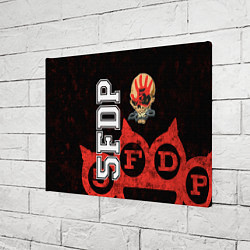 Холст прямоугольный Five Finger Death Punch 1, цвет: 3D-принт — фото 2