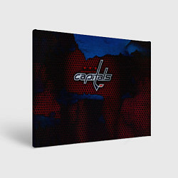 Холст прямоугольный WASHINGTON CAPITALS, цвет: 3D-принт