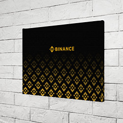 Холст прямоугольный BINANCE БИНАНС БИРЖА, цвет: 3D-принт — фото 2