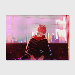 Холст прямоугольный JUJUTSU KAISEN МАГИЧЕСКАЯ БИ, цвет: 3D-принт — фото 2