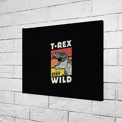 Холст прямоугольный T-rex Wild, цвет: 3D-принт — фото 2