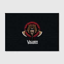 Холст прямоугольный Valheim Viking Bear, цвет: 3D-принт — фото 2