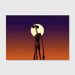 Холст прямоугольный Сиреноголовый Хоррор Закат, цвет: 3D-принт — фото 2