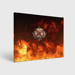 Холст прямоугольный Path of Exile Logo Путь изгнанника Лого Z, цвет: 3D-принт