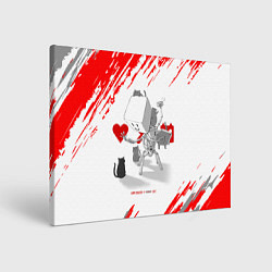 Картина прямоугольная Love, Death and Cats Любов, смерть и котики Z