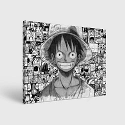 Холст прямоугольный Луфи улыбается one piece, цвет: 3D-принт