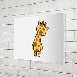 Холст прямоугольный Милый жираф со спины, цвет: 3D-принт — фото 2