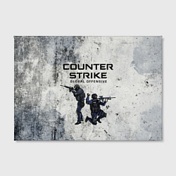 Холст прямоугольный COUNTER TERRORIST CS GO Z, цвет: 3D-принт — фото 2