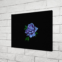 Холст прямоугольный Сапфировая роза, цвет: 3D-принт — фото 2