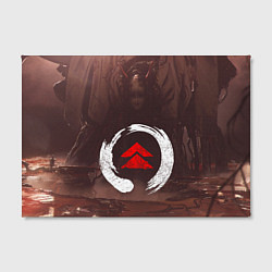 Холст прямоугольный Demon Tsushima Демон Z, цвет: 3D-принт — фото 2