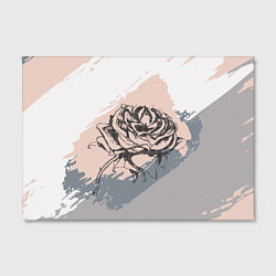 Холст прямоугольный Абстракция с розой, цвет: 3D-принт — фото 2