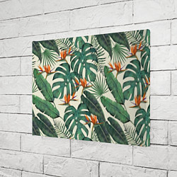 Холст прямоугольный Тропический паттерн, цвет: 3D-принт — фото 2