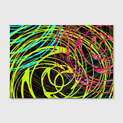 Холст прямоугольный Разноцветные спирали, цвет: 3D-принт — фото 2