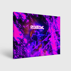Холст прямоугольный MUSIC ROBLOX РОБЛОКС Z, цвет: 3D-принт