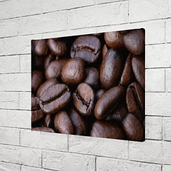 Холст прямоугольный Кофейные зёрна, цвет: 3D-принт — фото 2