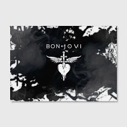 Холст прямоугольный BON JOVI БОН ДЖОВИ, цвет: 3D-принт — фото 2