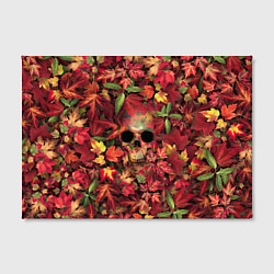 Холст прямоугольный Осенний череп, цвет: 3D-принт — фото 2