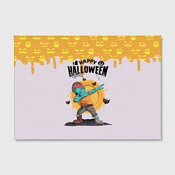 Холст прямоугольный Dab zombie halloween, цвет: 3D-принт — фото 2