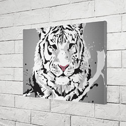 Холст прямоугольный Белый снежный тигр, цвет: 3D-принт — фото 2