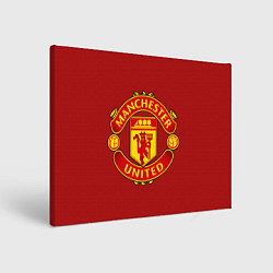 Холст прямоугольный Manchester United F C, цвет: 3D-принт