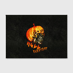 Холст прямоугольный Helloween череп тыква scull pumkin, цвет: 3D-принт — фото 2