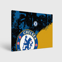 Холст прямоугольный ЧЕЛСИ CHELSEA GOLDEN LOGO, цвет: 3D-принт