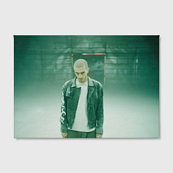 Холст прямоугольный Хаски в комнате, цвет: 3D-принт — фото 2