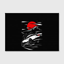 Холст прямоугольный Toyota Supra: Red Moon, цвет: 3D-принт — фото 2