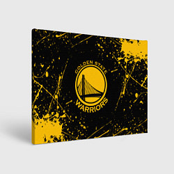 Холст прямоугольный GOLDEN STATE WARRIORS? , БРЫЗГИ КРАСОК, цвет: 3D-принт