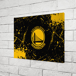 Холст прямоугольный GOLDEN STATE WARRIORS? , БРЫЗГИ КРАСОК, цвет: 3D-принт — фото 2