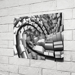 Холст прямоугольный Геометрическая объёмная абстракция, цвет: 3D-принт — фото 2