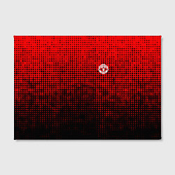 Холст прямоугольный MU red-black, цвет: 3D-принт — фото 2