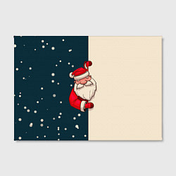 Холст прямоугольный Happy New Year Дед Мороз, цвет: 3D-принт — фото 2