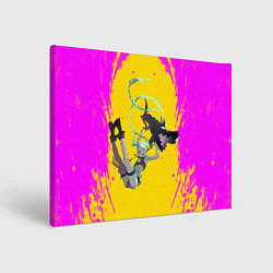 Холст прямоугольный Летящая Джинкс, цвет: 3D-принт