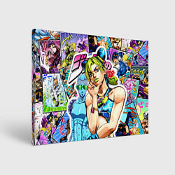 Холст прямоугольный JoJos Bizarre Adventure - Джолин Кудзё, цвет: 3D-принт