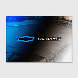 Холст прямоугольный CHEVROLET - Брызги, цвет: 3D-принт — фото 2