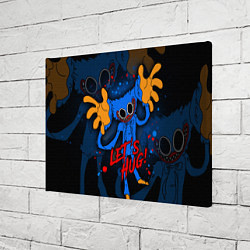 Холст прямоугольный Huggy Wuggy - Poppy Playtime,, цвет: 3D-принт — фото 2