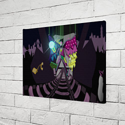 Холст прямоугольный Spamton: BIG SHOT ! Deltarune Спамтон, цвет: 3D-принт — фото 2