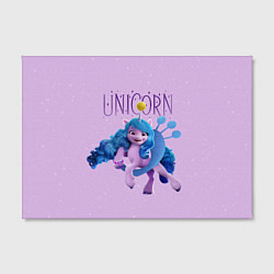 Холст прямоугольный Unicorn Izzy, цвет: 3D-принт — фото 2