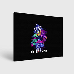 Холст прямоугольный DELTARUNE РУНА ДЕЛЬТА ГЕРОИ ИГРЫ, цвет: 3D-принт