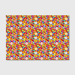 Холст прямоугольный Конфеты и Леденцы, цвет: 3D-принт — фото 2