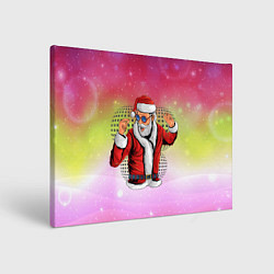 Холст прямоугольный Disco Santa 2022, цвет: 3D-принт