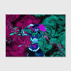 Холст прямоугольный KDA NEON DRAGONS LEAGUE OF LEGENDS НЕОНОВЫЕ ДРАКОН, цвет: 3D-принт — фото 2