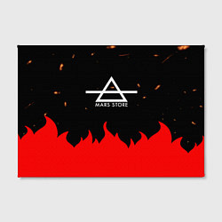 Холст прямоугольный 30 Seconds to Mars - Fire, цвет: 3D-принт — фото 2