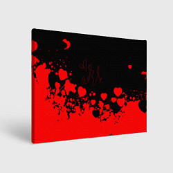 Картина прямоугольная Adele Сердечки Автограф