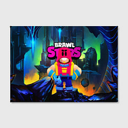 Холст прямоугольный GROM SPACE BRAWL STARS, цвет: 3D-принт — фото 2