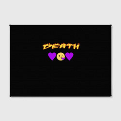 Холст прямоугольный Смерть сердечки, цвет: 3D-принт — фото 2