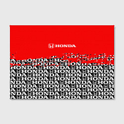Холст прямоугольный Honda - Pattern, цвет: 3D-принт — фото 2